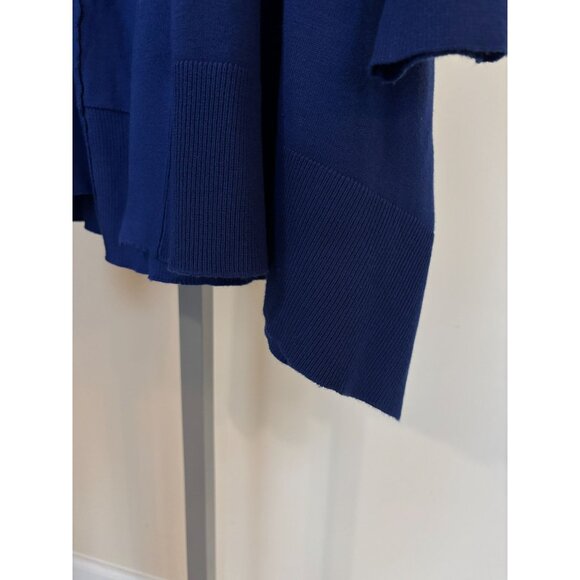 Chicos Royal Blue Sweater Open Front Cardigan Chicos Size 1 Womens Medium 8 Fall - Picture 3 of 9